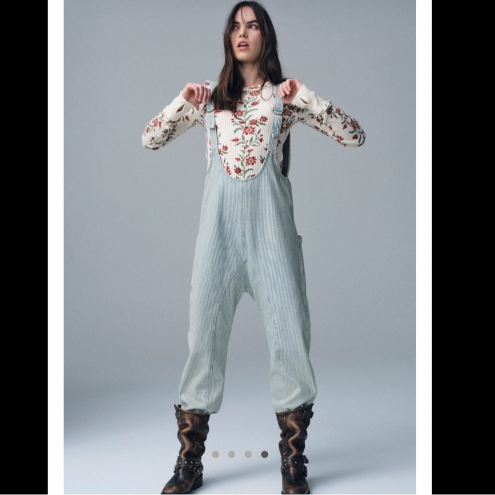 We the Free High Roller Railroad Jumpsuit XS